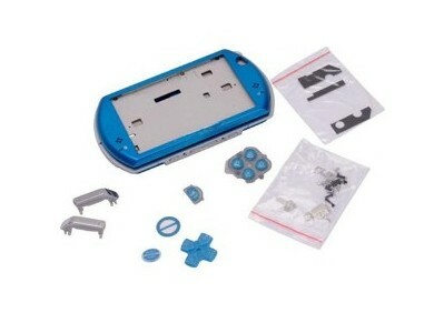 PSP Go Full Housing Shell Faceplate (Blue)
