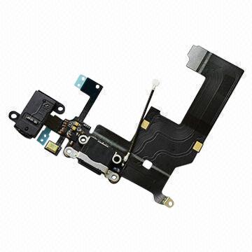 iPhone 5-Charging Port with Flex & Mic Replacement Black 