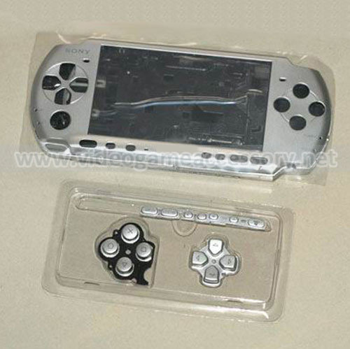 PSP 3000 Full Case Silver