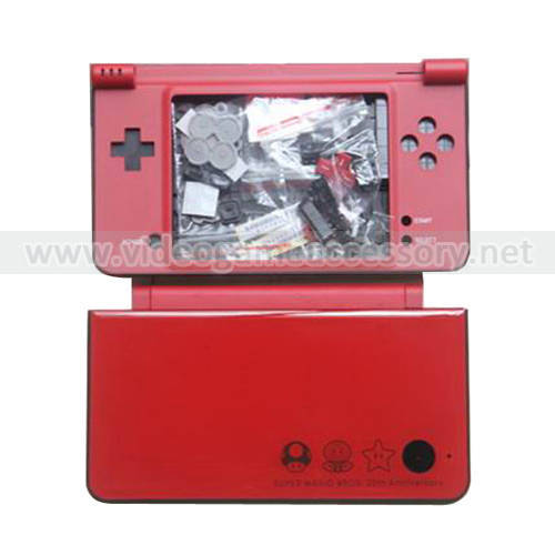NDSi XL Full Case Mario Red