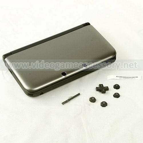 3DS XL Full Case Silver-2