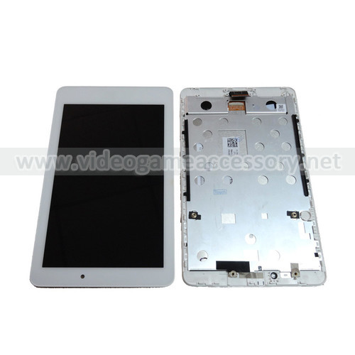 Acer A1-840 lcd digitizer assembly with frame white
