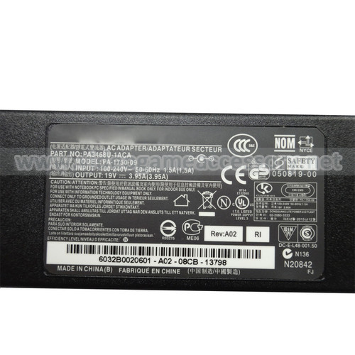 Toshiba Charger 19V 3.95A 75W 5.5MM