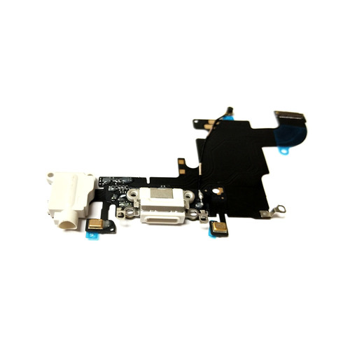iphone 6S Charging Port Dock Flex Cable with Headphone Jack White