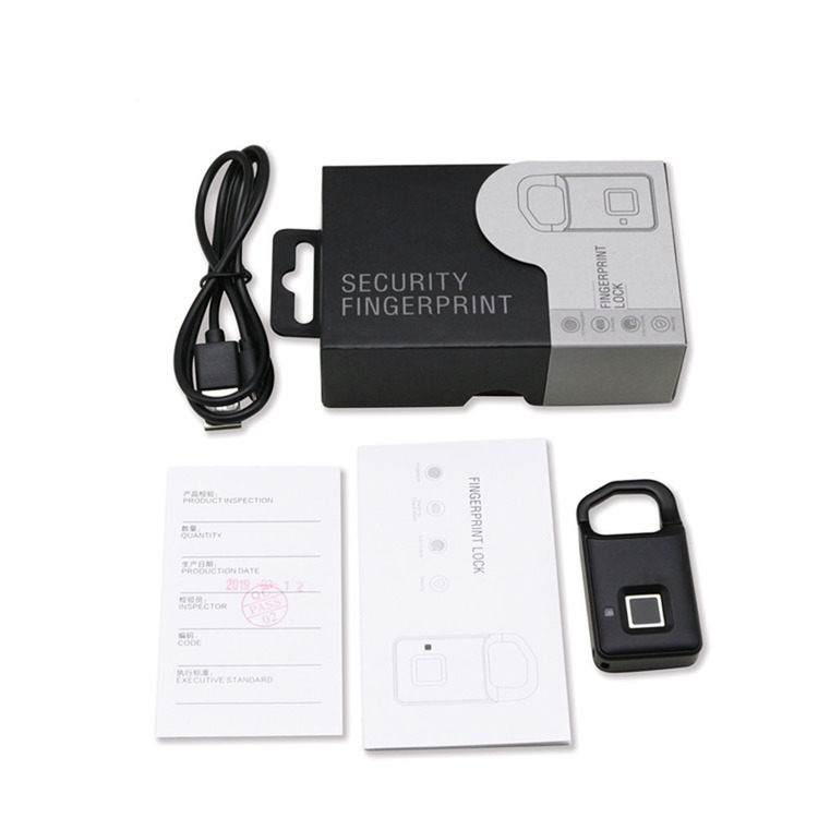 Mini Security Fingerprint Lock Fingerprint Padlock P4 USB Charge Only