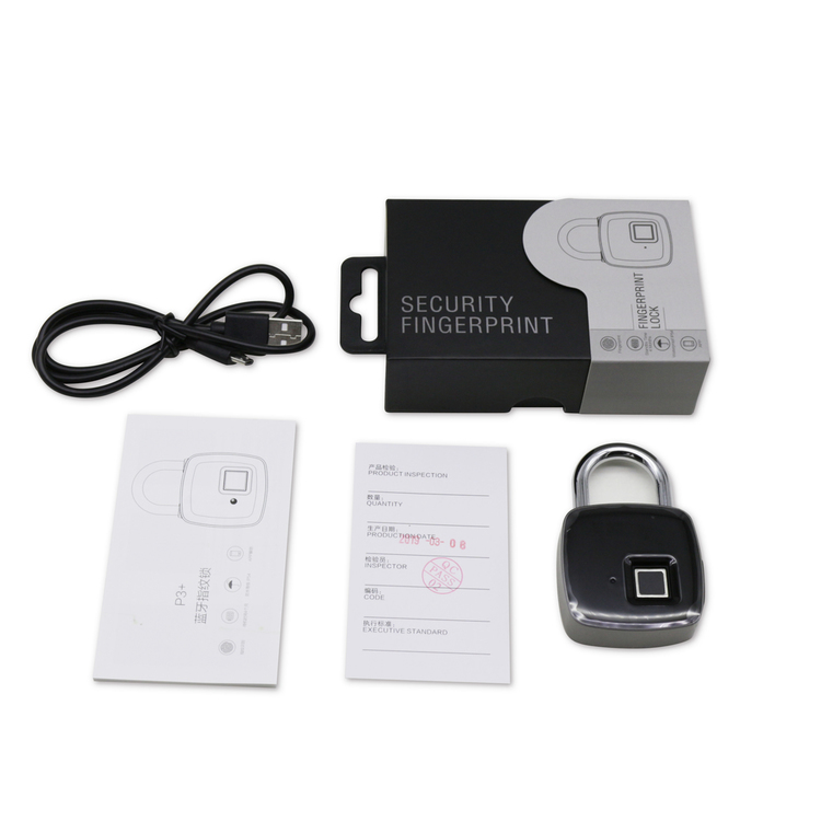 New arrival Smart Fingerprint Padlock Bluetooth Finger Lock P30  Tuya APP